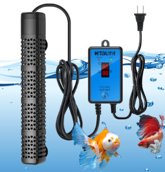Tawatiler Aquarium Heater, Upgraded 300W/500W Fish Tank Heater with Intelligent Leaving Water Automatically Stop Heating and Advanced Temperature Control System, Suitable for Saltwater and Freshwater