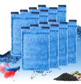 Tawatiler 8 Pack Rite-Size Z Filter Cartridges Compatible with MarineLand Eclipse Filtration Systems & Marineland Hidden Filtration System for Rite-Size Z Replacement Filter Cartridges